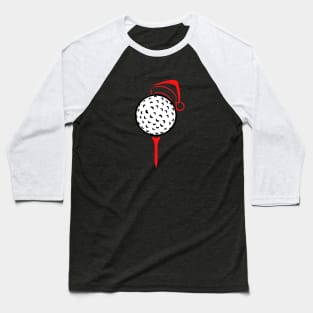 Santa Golf Ball Baseball T-Shirt
